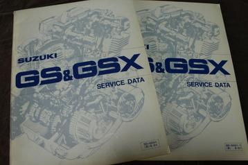 Suzuki GS GSX 1980 motorcycle service data book beschikbaar voor biedingen