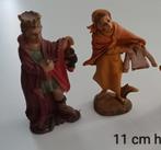 Prachtige 2 delig vintage setje kerststal figuren, Ophalen of Verzenden