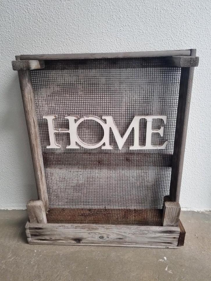 Bloembak HOME - hang - Loods66b, Tuin en Terras, Bloembakken en Plantenbakken, Gebruikt, Hout, Binnen, Balkon, Tuin, 60 cm of meer