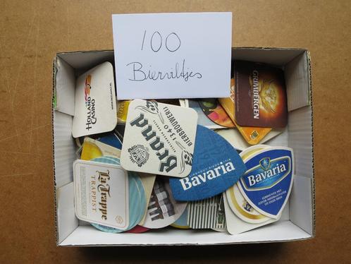 Bierviltjes Partij van 100 stuks, Verzamelen, Biermerken, Nieuw, Viltje(s), Overige merken, Ophalen