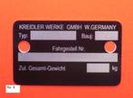 Kreidler RS-RM-RMC-RMC/S-LH-LF-Eitank identiteit frame plaat, Ophalen of Verzenden, Nieuw, Frame