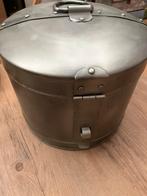 Grote ijzeren opbergkist / blik, Ophalen, Gebruikt, Metaal, Minder dan 50 cm