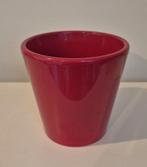 Rode Bloempot - Rond, Tuin en Terras, Rond, Binnen, Ophalen of Verzenden, Zo goed als nieuw