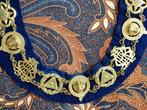 Mooie originele antieke vrijmetselaars ketting of keten., Antiek en Kunst, Ophalen of Verzenden