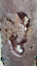 Prachtig roze amethist slab 48 cm speciaal stuk, Verzamelen, Mineralen en Fossielen, Ophalen of Verzenden