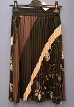 Saint Tropez midi rok plissé bruin zwart beige mt XS 43777, Kleding | Dames, ., Zwart, Ophalen of Verzenden, Zo goed als nieuw