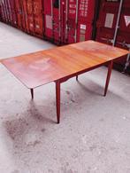 Vintage uitschuifbare eetkamertafel Deens model, Huis en Inrichting, Tafels | Eettafels, Gebruikt, Vijf personen of meer, 150 tot 200 cm