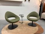 2 Nieuw Artifort Shark Lounge Draaifauteuils Groen stoel, Nieuw, 75 tot 100 cm, Ophalen of Verzenden, Stof