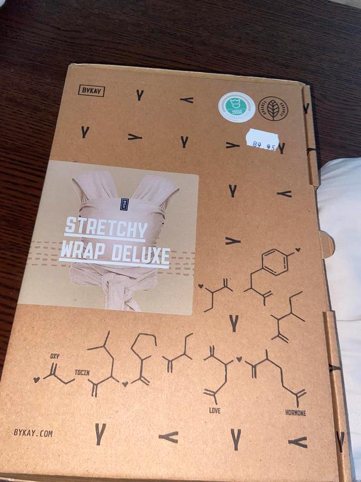 ByKay draagdoek (Strectchy Wrap Deluxe), Kinderen en Baby's, Babydragers en Draagdoeken, Zo goed als nieuw, Draagdoek, Buik, Rug of Zij