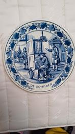 Mooi Delfs Blauw bord De Schilder van Bouwbedrijf Scholtens, Ophalen