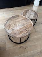 salontafel IlJA 2 stuks, Ophalen, 50 tot 100 cm, Rond, 50 tot 100 cm