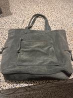 By-Bar Amsterdam Suède Shopper tas - Grijsgroen, Ophalen of Verzenden, Zo goed als nieuw, Grijs, Shopper