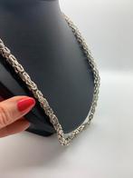 V123 Prachtige zilveren koningsketting 64 x 0,7 cm, Sieraden, Tassen en Uiterlijk, Ophalen of Verzenden, X, Zilver, Zilver