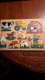 Houten Boerderij Puzzel, 2 tot 4 jaar, Gebruikt, Ophalen of Verzenden, Van hout