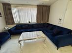 Hoekbankstel 7zits+1-zits+6 pers eettafel+salon/bijzet tafel, Huis en Inrichting, Ophalen, Elegant, stijlvol, modern, Zo goed als nieuw