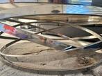 2 delig salontafel, Huis en Inrichting, Tafels | Salontafels, Ophalen, Gebruikt, 50 tot 75 cm, Rond