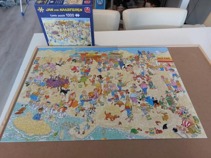 Jan van Haasteren Zandsculpturen, Hobby en Vrije tijd, Denksport en Puzzels, Gebruikt, Legpuzzel, 500 t/m 1500 stukjes, Ophalen of Verzenden