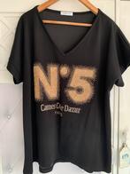 Zwart tshirt maat 48 NR5, Kleding | Dames, Grote Maten, Ophalen of Verzenden, Zo goed als nieuw, Zwart, Shirt of Top