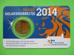 (vawK2139) Coincard 2014 Oranje Geluksdubbeltje, Postzegels en Munten, Munten | Nederland, Setje, Euro's, Ophalen of Verzenden