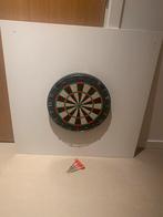 Dartbord met houten achterwand, incl 4 dartpijlen, Ophalen, Gebruikt, Dartbord
