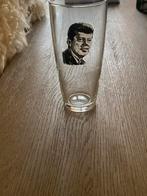 Vintage John F. Kennedy Glas, Gebruikt, Schaal, Rond, Ophalen of Verzenden