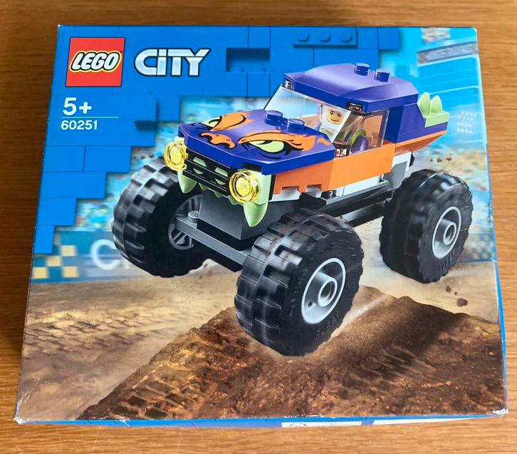 TE KOOP: Lego City Monstertruck 60251 ZGAN, Kinderen en Baby's, Speelgoed | Duplo en Lego, Zo goed als nieuw, Lego, Complete set