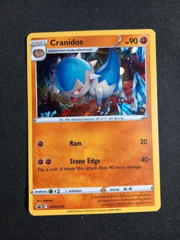 Pokemon Cranidos SWSH274 Black Star Promo Excellent beschikbaar voor biedingen