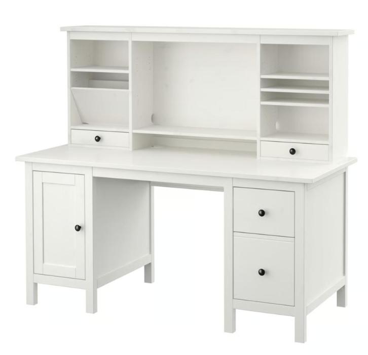 IKEA HEMNES bureaumet opbouw, Huis en Inrichting, Bureaus, Zo goed als nieuw, Bureau, Ophalen