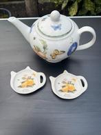 Janneke brinkman theepot en theezakschaaltjes, Gebruikt, Overige typen, Ophalen of Verzenden, Overige stijlen