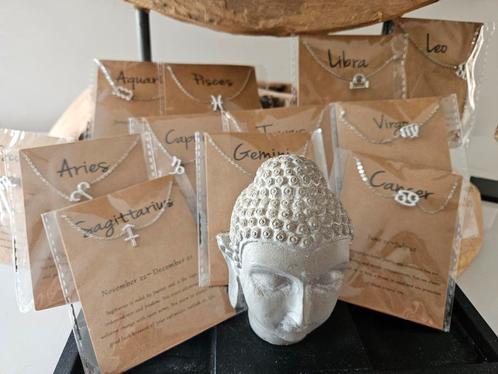 Zilver ketting sterrenbeeld - van elk sterrenbeeld, Sieraden, Tassen en Uiterlijk, Kettingen, Nieuw, Zilver, Zilver, Met hanger