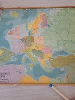 vintage kaart van Europa, Antiek en Kunst, Antiek | Schoolplaten, Ophalen