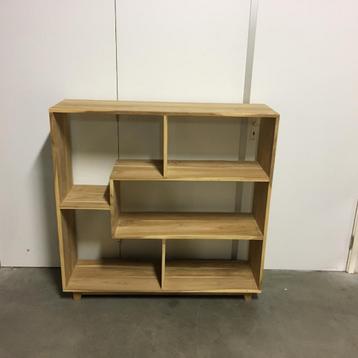 Roomdivider / boekenkast - massief teak - 120 cm - TTM Wonen beschikbaar voor biedingen