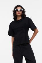 H&M shirt, H&M, Verzenden, Zwart, Nieuw