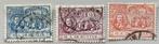 Nederland 1907 NVPH 87-89 gest, Ophalen of Verzenden, Na 1940, Postfris