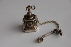 Zilveren miniatuur tefefoon, Verzamelen, Verzenden, Zo goed als nieuw, Poppenhuis