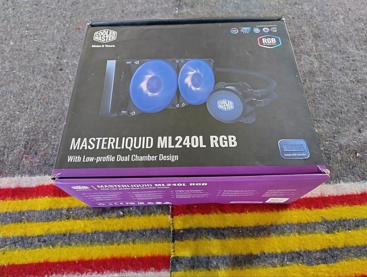 Cooler Master MasterLiquid ML240L RGB Waterkoeling, Computers en Software, Computerkoelers, Nieuw, Waterkoeling, Ophalen of Verzenden