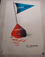 Vintage Zuivelbeurs Utrecht Poster 1953, Verzamelen, Posters, Ophalen of Verzenden, A1 t/m A3, Reclame, Rechthoekig Staand