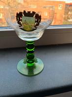 Coghem Glas met Groene Voet, Antiek en Kunst, Antiek | Glas en Kristal, Ophalen of Verzenden