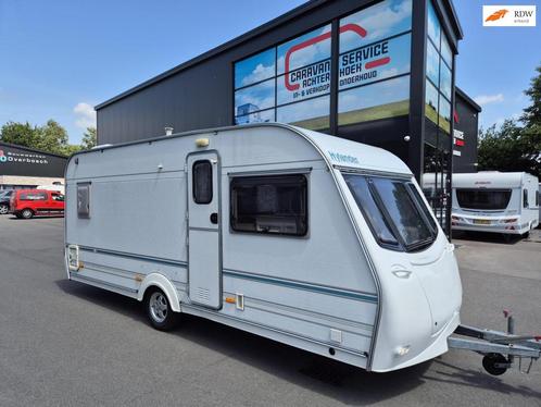 Hylander DESIGN 490 Frans bed + Voortent Vintage gepimpt, Caravans en Kamperen, Caravans, Bedrijf, tot en met 4, 1000 - 1250 kg