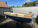 2x nette polyester boot / sloep met motor + kanteltrailer, Watersport en Boten, Sloepen, Ophalen, Gebruikt, Tot 10 pk, 3 tot 6 meter