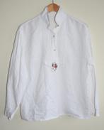 Tiroler Beieren witte blouse geborduurde versiering Folkore, Kleding | Dames, Blouses en Tunieken, Gedragen, Maat 42/44 (L), Ophalen of Verzenden