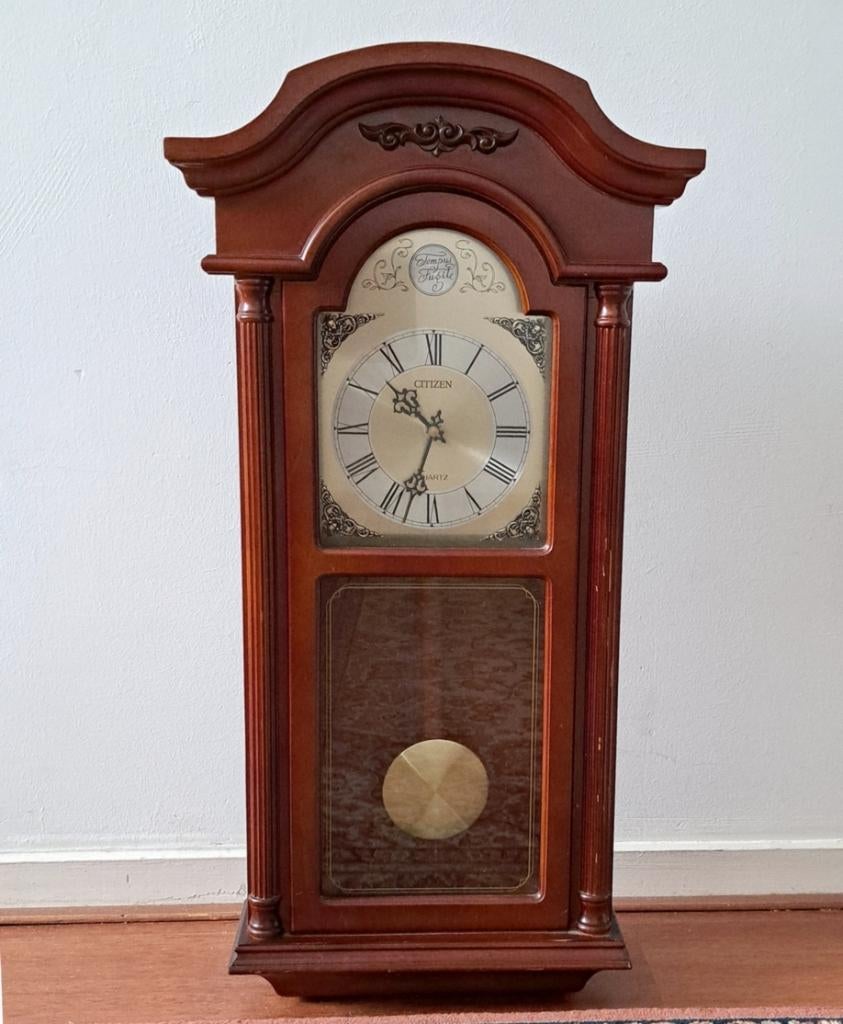 Tempus Fugit Ball Operated Houten Wand Klok, Ophalen of Verzenden, Gebruikt, Wandklok