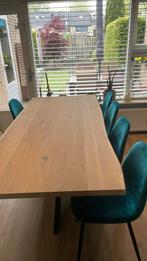Boomstam eettafel 200 x 100 cm, Ophalen, 100 tot 150 cm, 200 cm of meer, Zo goed als nieuw