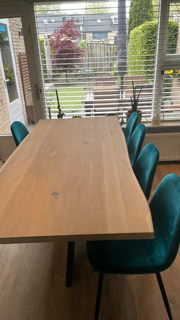 Boomstam eettafel 200 x 100 cm  beschikbaar voor biedingen