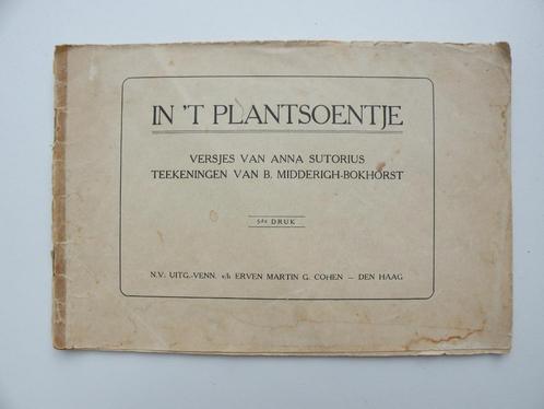 Anna Sutorius - In 't plantsoentje Versjesboek uit 1920, Boeken, Muziek, Gelezen, Ophalen of Verzenden