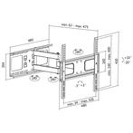 Ophangbeugel 32 tm 55 inch Samsung Sharp Sony LG 4K Smart TV, Audio, Tv en Foto, Televisiebeugels, Nieuw, Verzenden