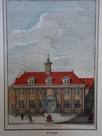 Gravure handgekleurd Gasthuis in Breda BF Immink, 18e eeuw, Antiek en Kunst, Verzenden