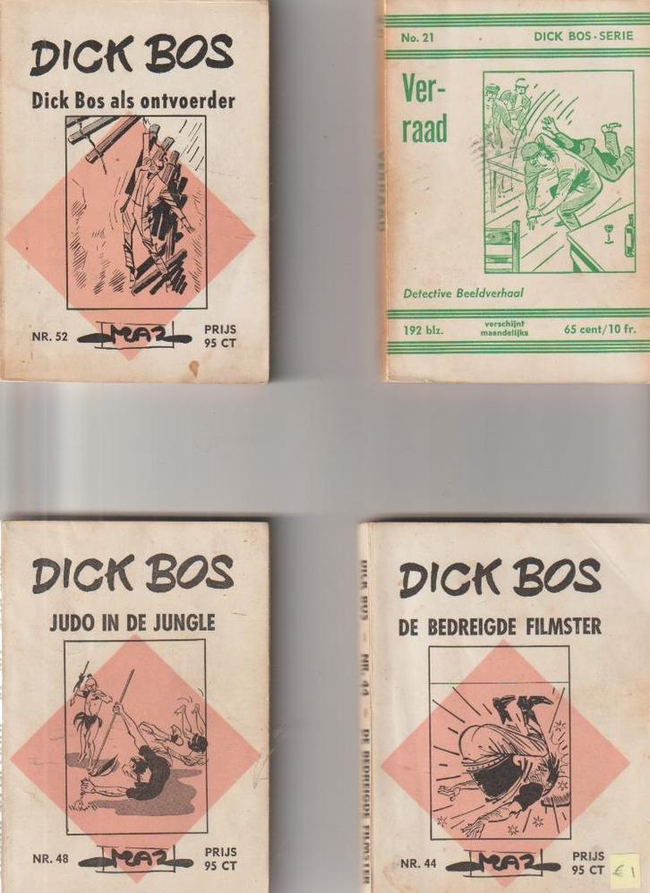 Dick Bos lot van 13 stuks, Boeken, Stripboeken, Gelezen, Meerdere stripboeken, Ophalen of Verzenden