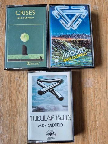 Mike Oldfield Cassette Trio - Crises, Airborn, Tubular Bells beschikbaar voor biedingen