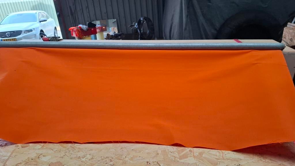 Oranje Canvasstof voor raamluifels Constructam, Caravans en Kamperen, Tentaccessoires, Gebruikt, Ophalen of Verzenden